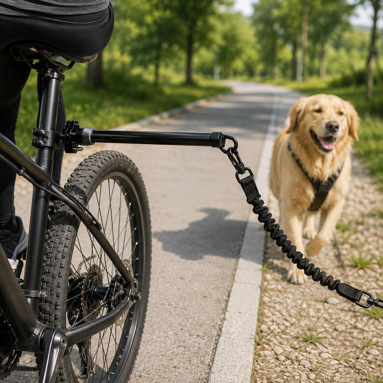 Hands-Free Bike Dog Leash