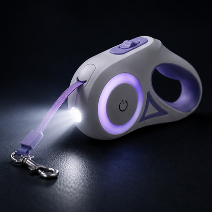 LED Retractable Pet Leash